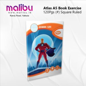 Atlas A5 Book Exercise 120Pgs (#) Square Ruled