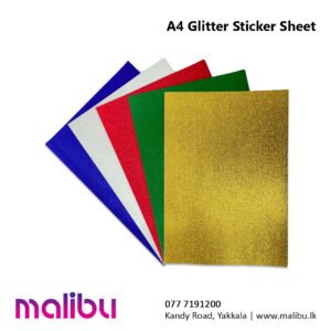 A4 Glitter Sticker Sheet 1Pcs