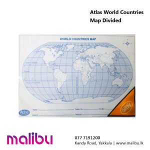 Atlas World Countries Map Divided
