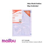 Atlas World Outline Map Undivided
