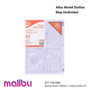 Atlas World Outline Map Undivided
