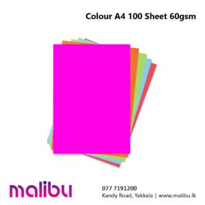 COLOUR A4 100 SHEET 60gsm
