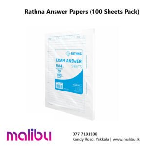Rathna Answer Papers (100 Sheets Pack)