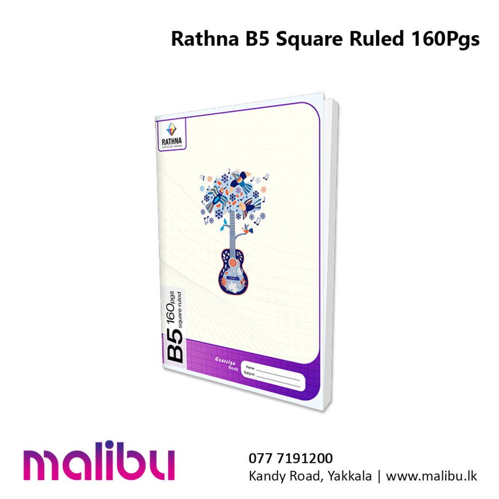 O Rathna Rathna B5 Square Ruled 160 Pages Book – Malibu.lk – Stationery Store