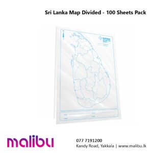 Sri Lanka Map Divided - 100 Sheets Pack
