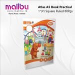 Atlas A5 Book Practical 1″(#) Square Ruled 80Pgs