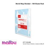 World Map Divided - 100 Sheets Pack