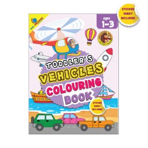 Toddler’s Vehicles Colouring Book – Age – 1-3