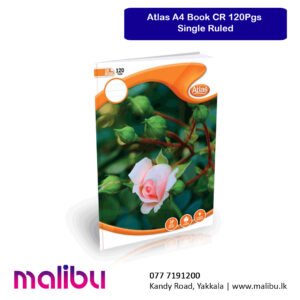 Atlas A4 Book CR 120Pgs Single Ruled
