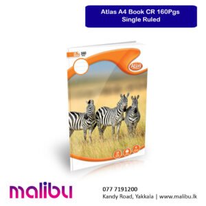 Atlas A4 Book CR 160Pgs Single Ruled