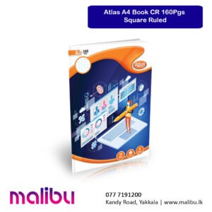 Atlas A4 Book CR 160Pgs Square Ruled