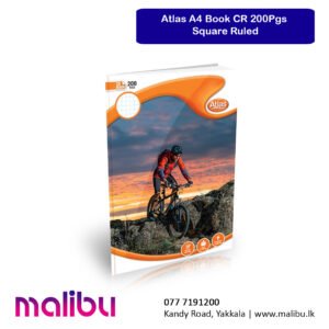 Atlas A4 Book CR 200Pgs Square Ruled