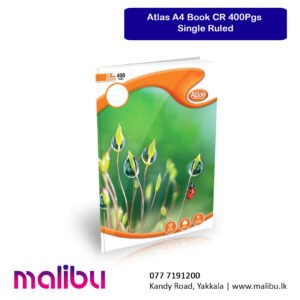 Atlas A4 Book CR 400Pgs Single Ruled