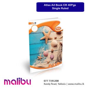 Atlas A4 Book CR 40Pgs Single Ruled