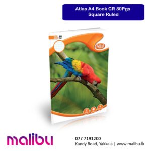Atlas A4 Book CR 80Pgs Square Ruled