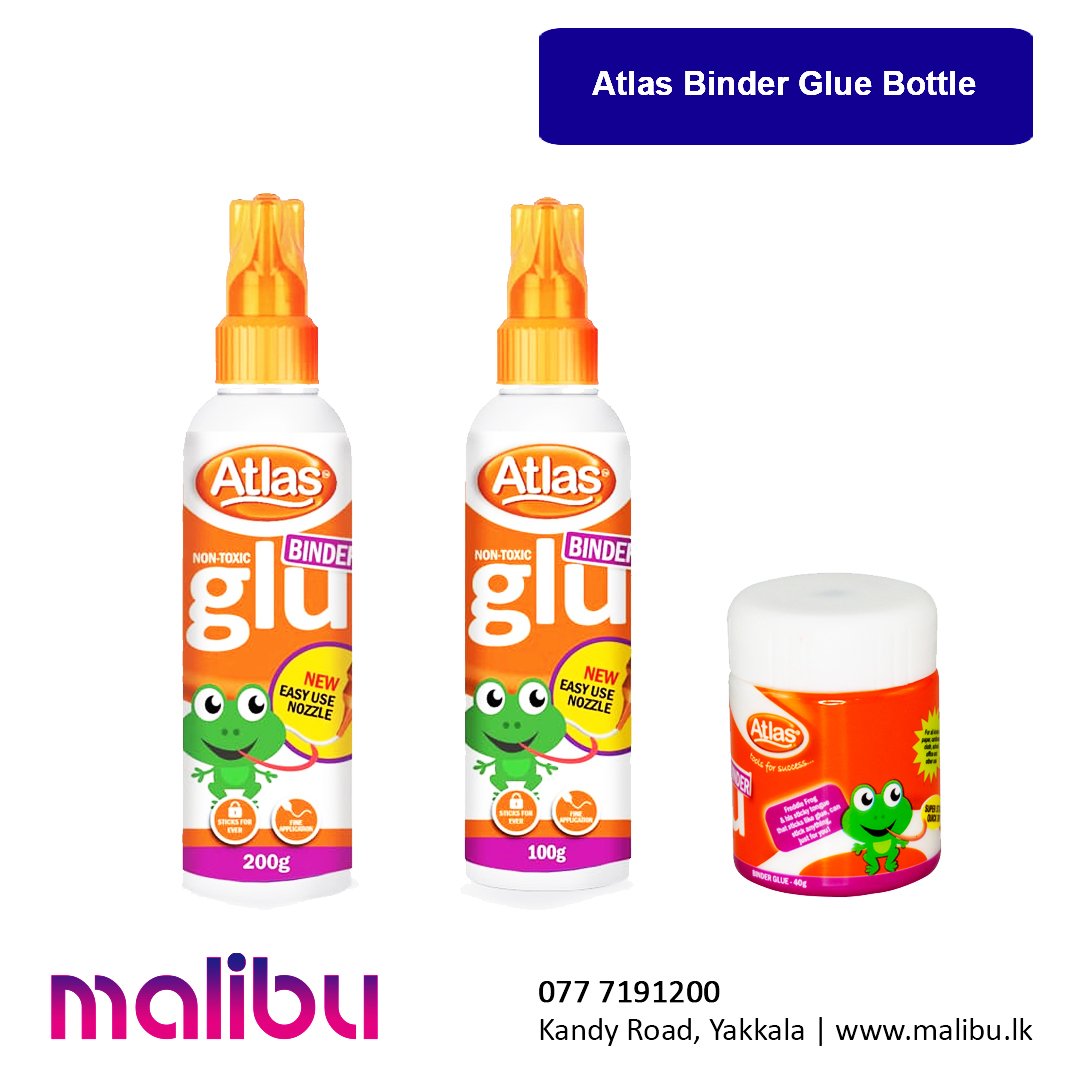 Atlas Binder Glue Bottle (40g, 100g, 200g)