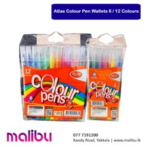 Atlas Colour Pen Wallets 6 / 12 Colours