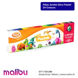 Atlas Jumbo Dino Pastel 24 Colours