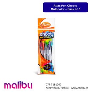 Atlas Pen Chooty Multicolor – Pack of 5