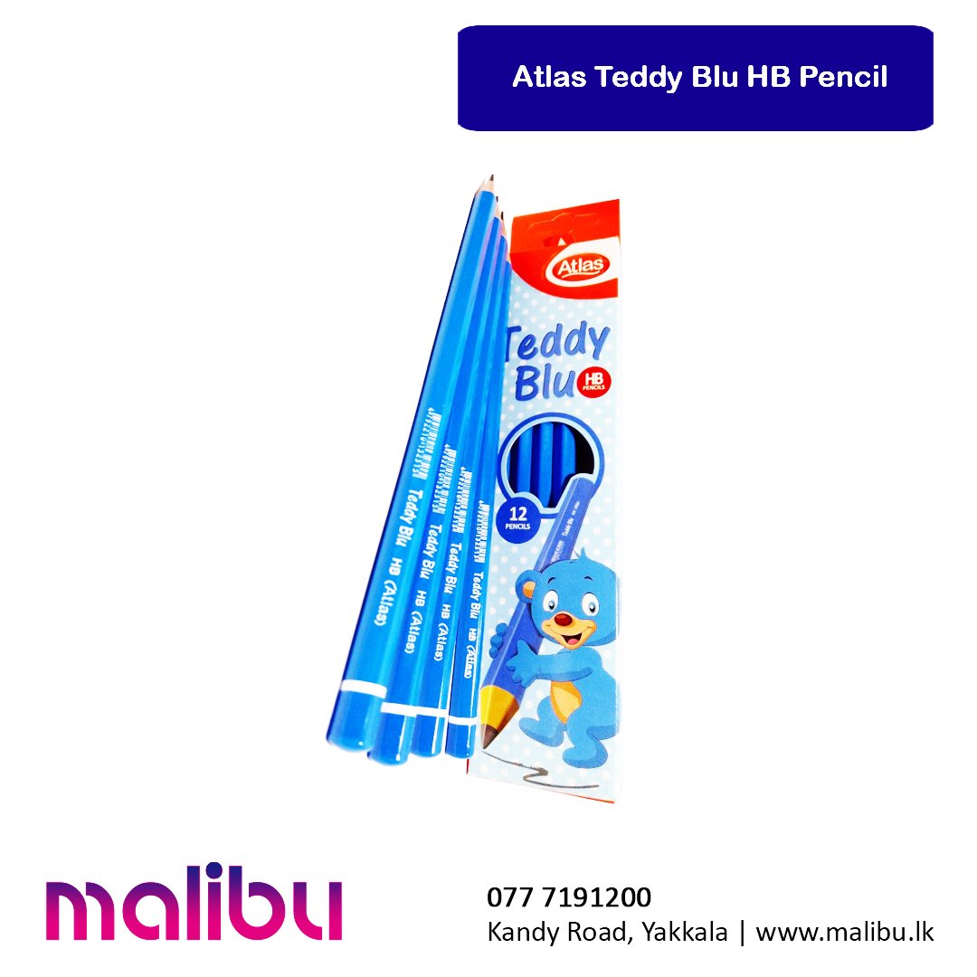 Atlas Teddy Blu HB Pencil (Each)