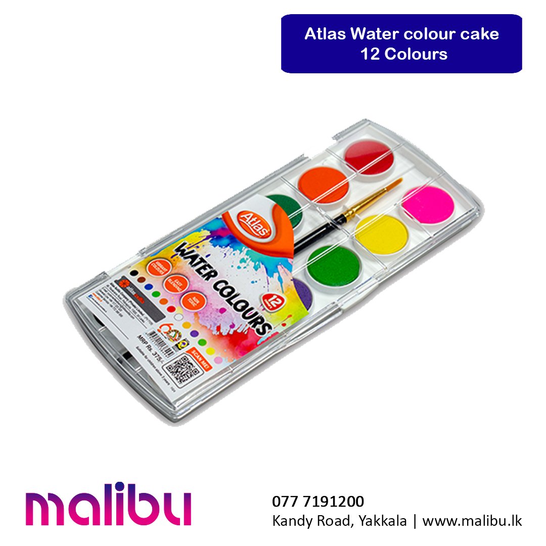 Atlas Water colour cake 12 Colours