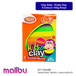 Clay Atlas - Kiddy Clay  6 Colours 100g Strips