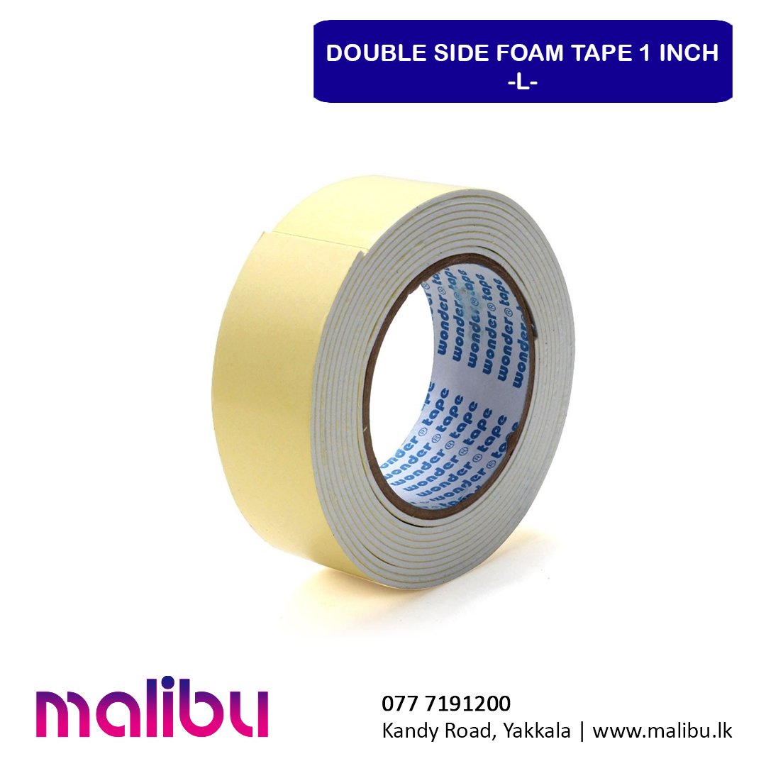 Double Side Foam Tape 1 Inch - L