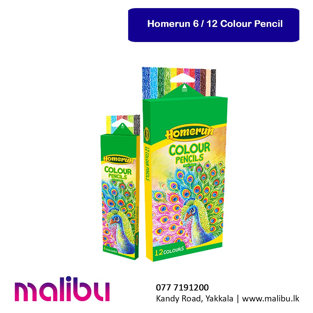 Homerun 6 / 12 Colour Pencils