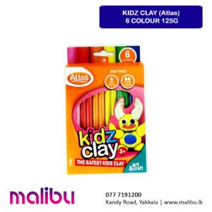 Clay Atlas - Kiddy Clay 6 Colours 125g