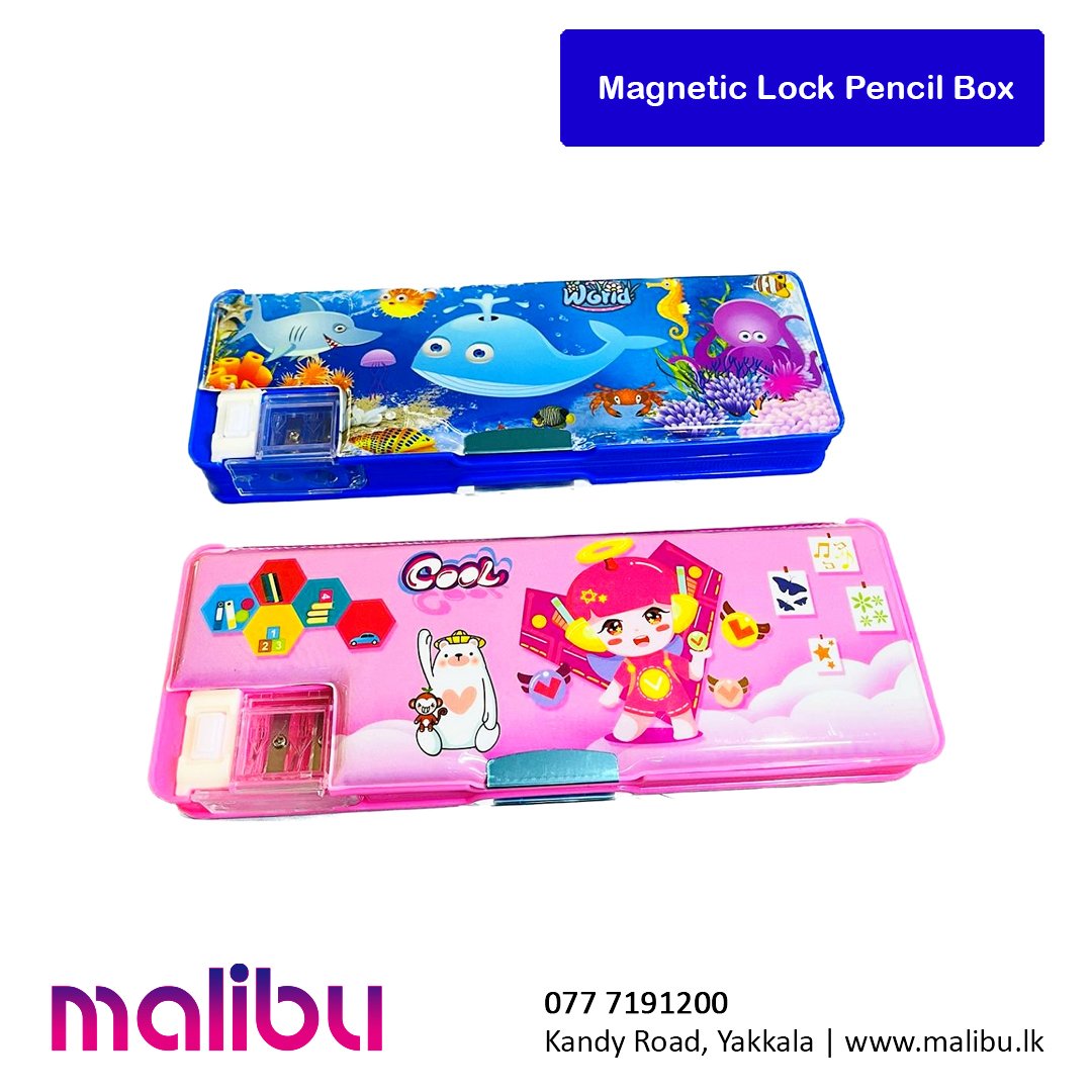 Magnetic Lock Pencil Box