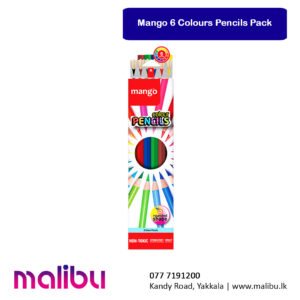 Mango Colour Pencils - 6 Colours Pack