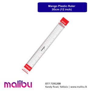 Mango Plastic Ruler – 30cm (12 inch)