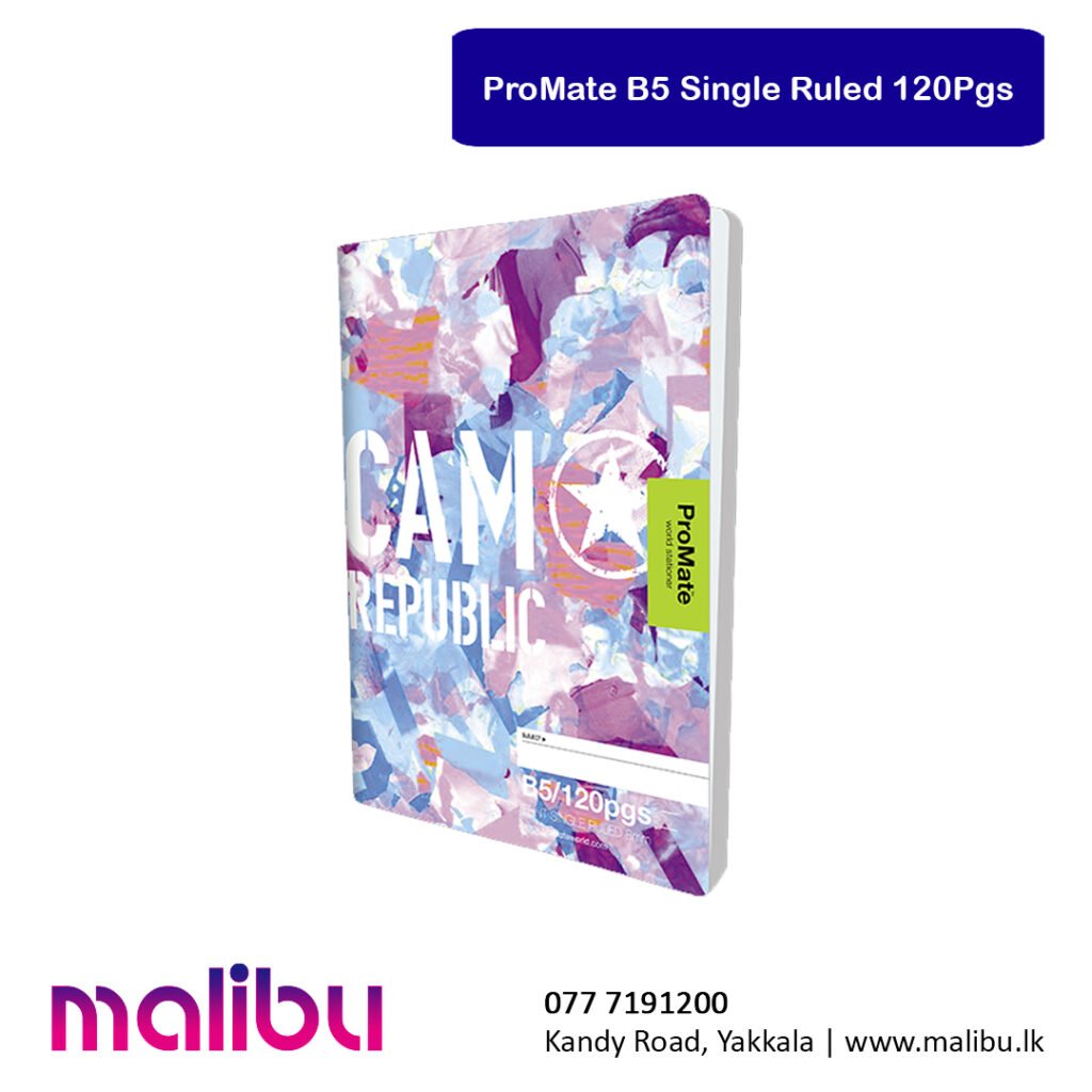 Promate 120 Box ProMate B5 Single Ruled 120Pgs – Malibu.lk – Stationery Store