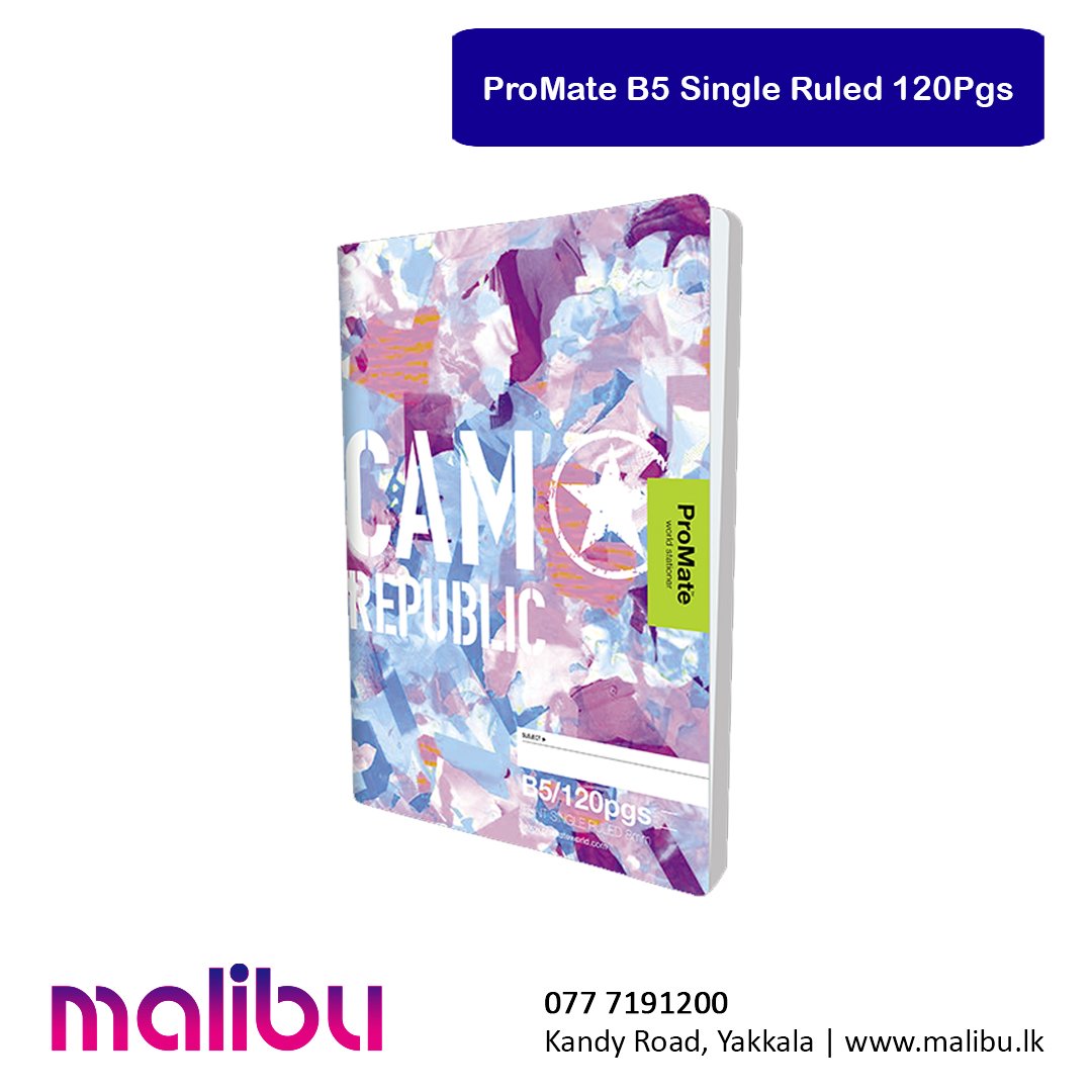 ProMate B5 Single Ruled 120Pgs