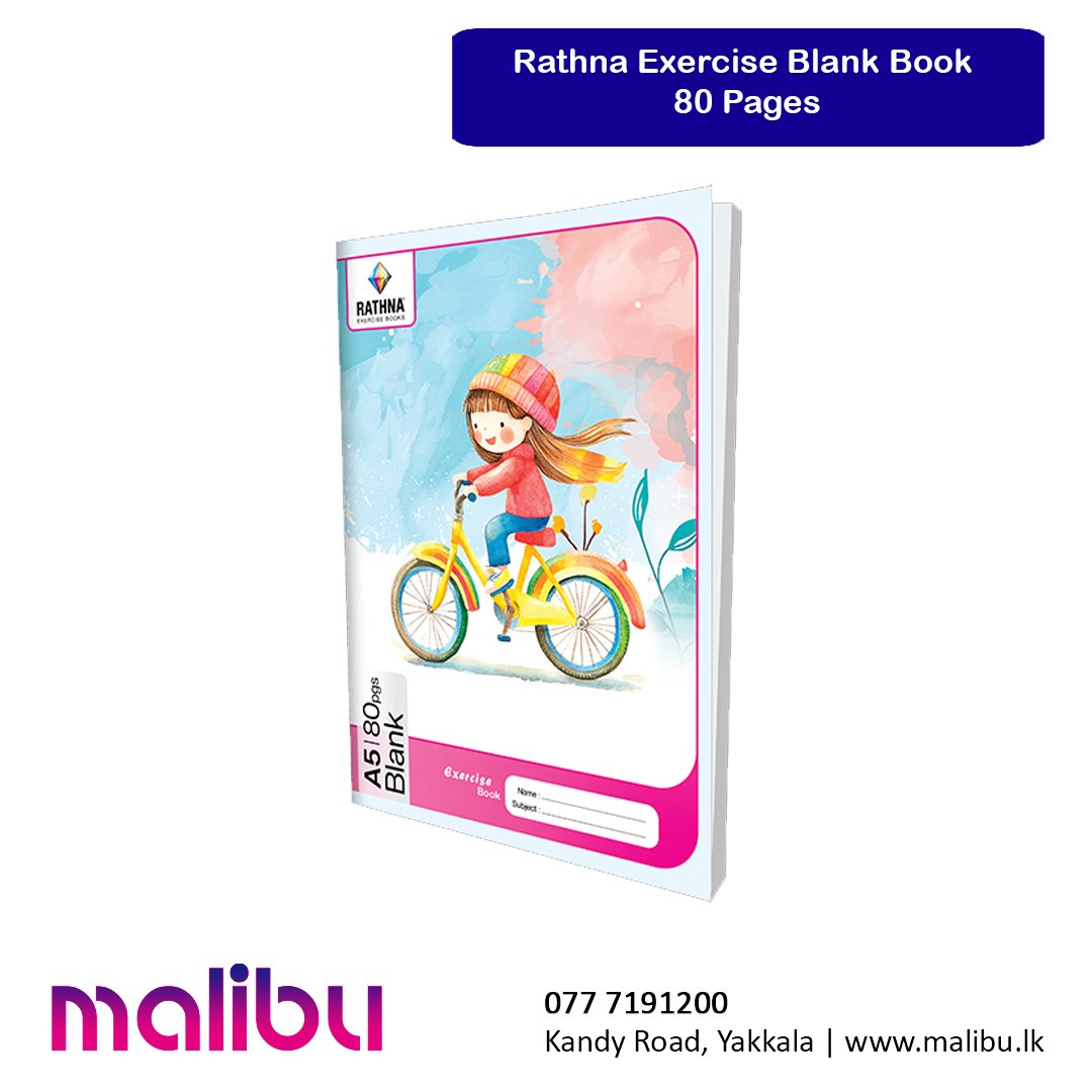 Rathna Exercise Blank Book 80 Pages