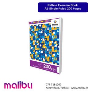 Rathna Exercise Book  A5 Single Ruled 200 Pages