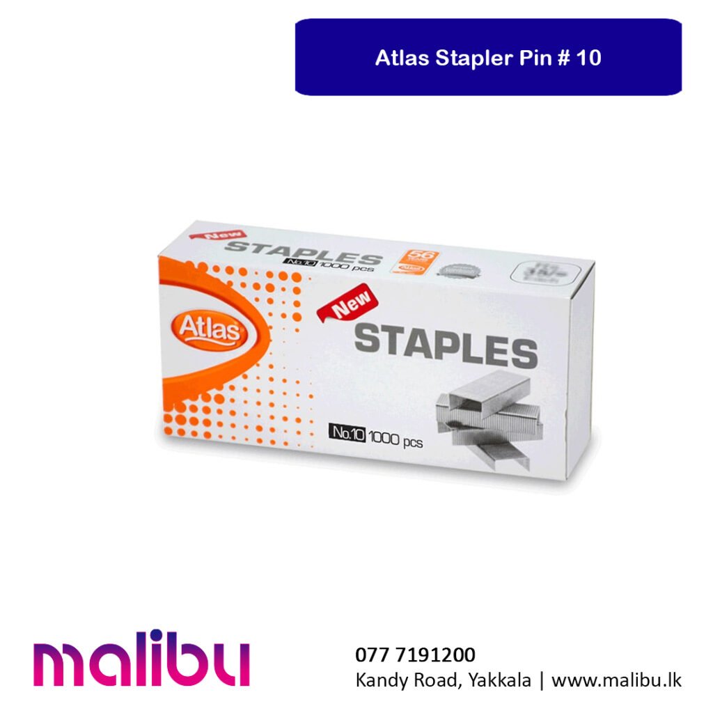Stapler Pins – Atlas No10 Pack – Malibu.lk – Stationery Store